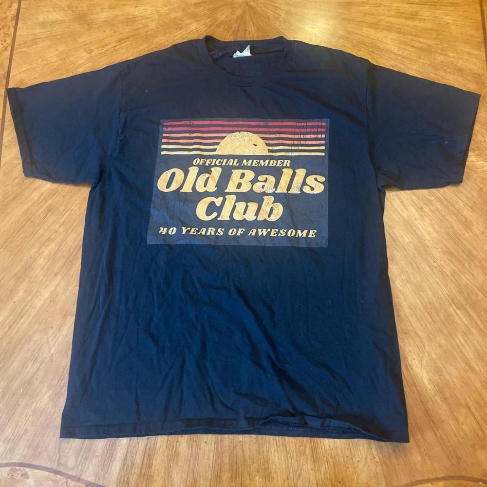 Old Balls Club "40 Years of Awesome" Graphic T-Shirt Men's Tee